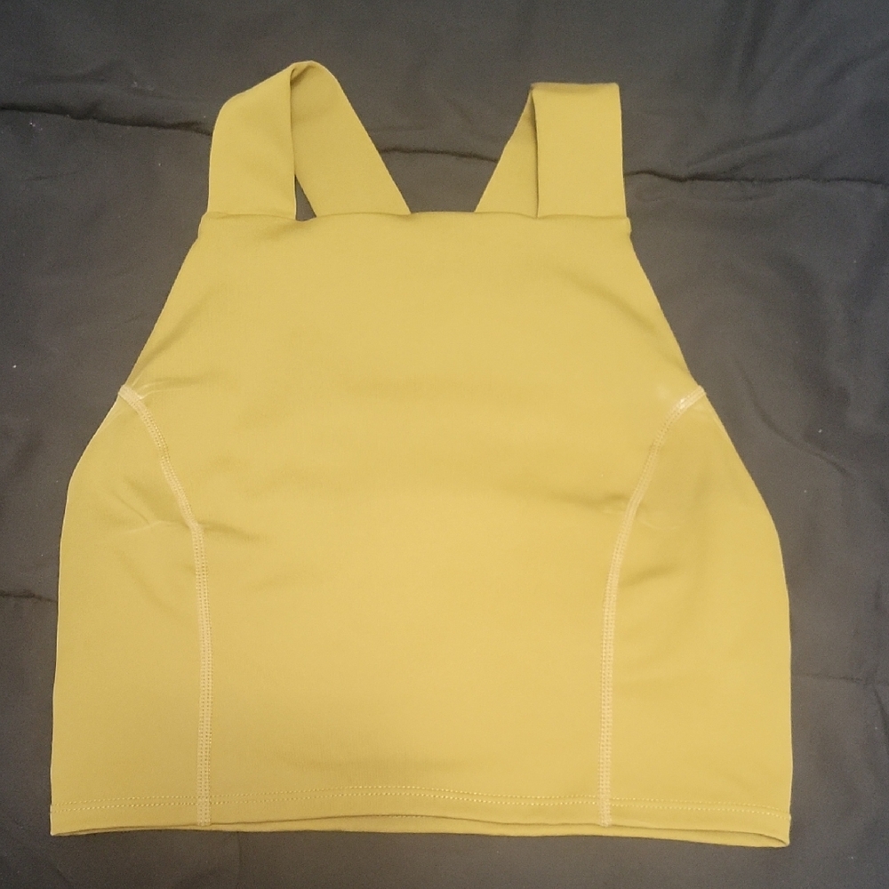 Free People Movement XS High Neck CrissCross Back With Thick Straps Cropped Tank